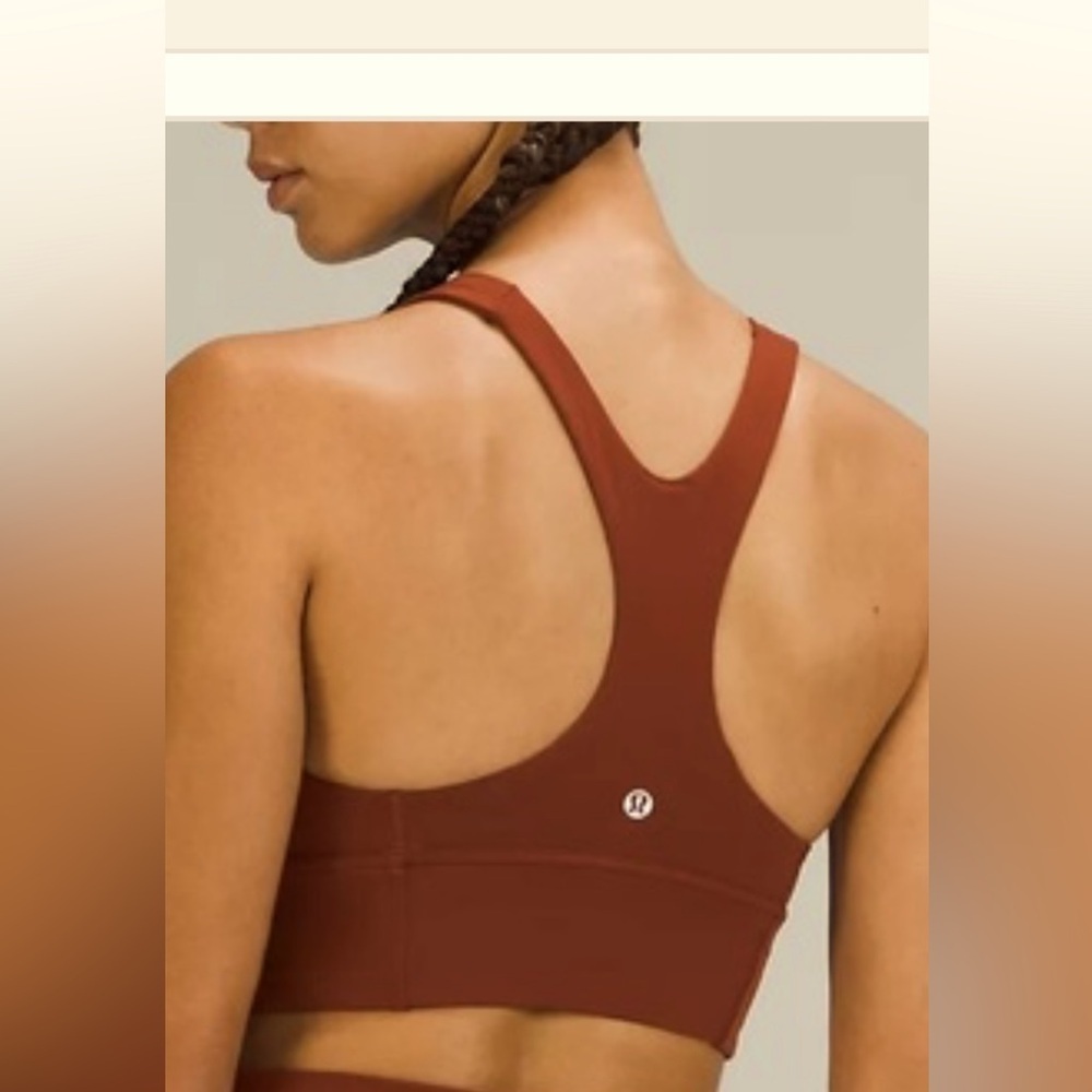 LULULEMON WUNDER TRAIN LL BRA SIZE 4 NWT BROWN COLOR
